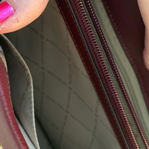 Michael Kors Merlot signature large satchel and matching credit card wallet - Picture 9 of 16
